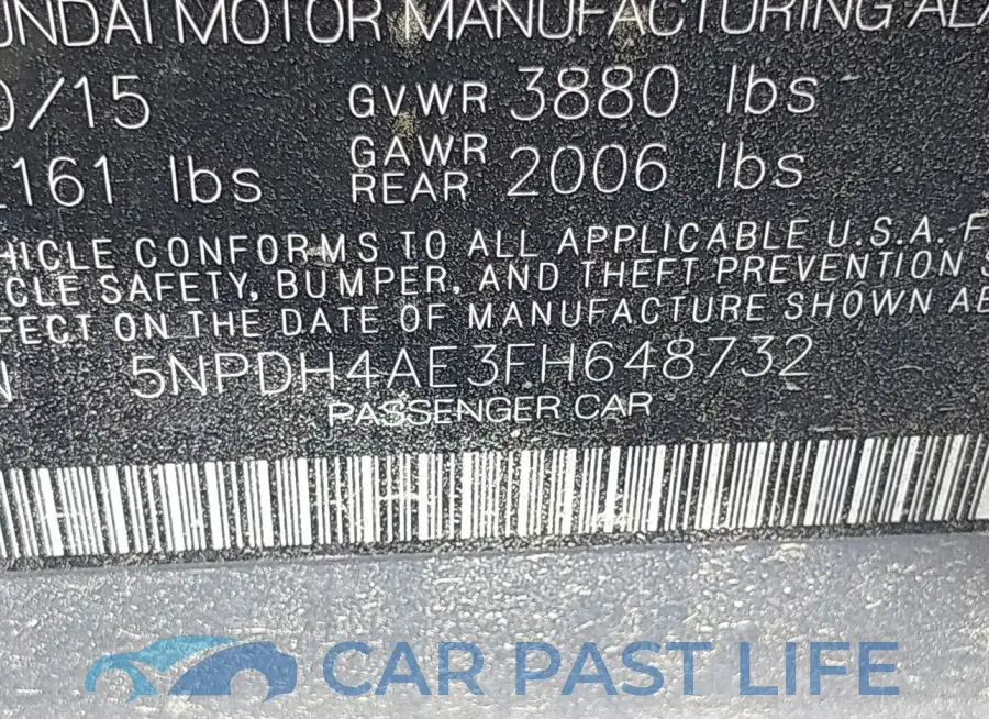 5NPDH4AE3FH648732# 9