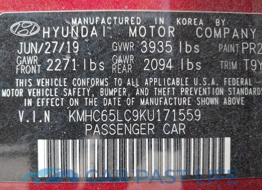 KMHC65LC9KU171559# 9