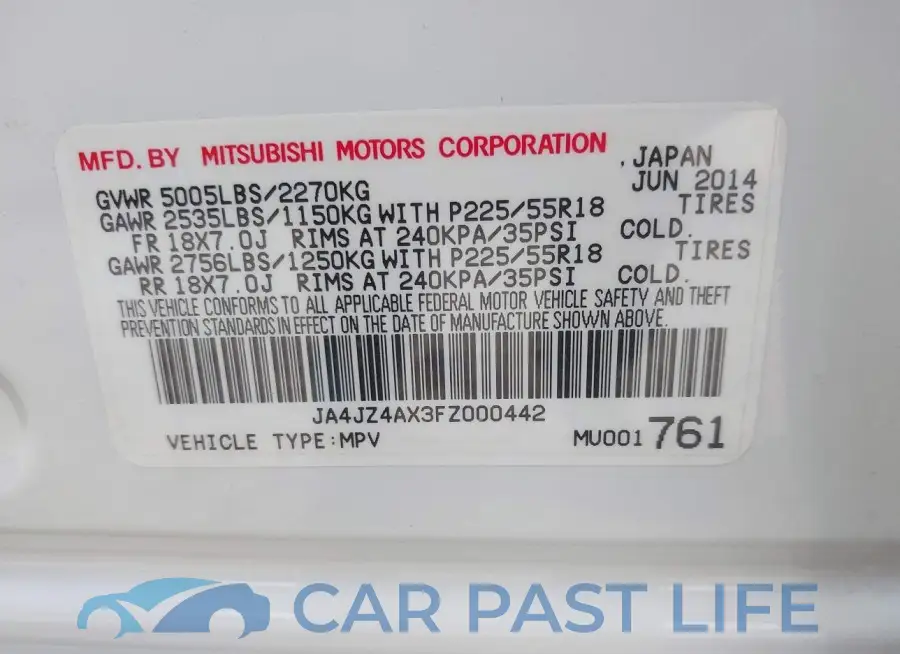 JA4JZ4AX3FZ000442# 9