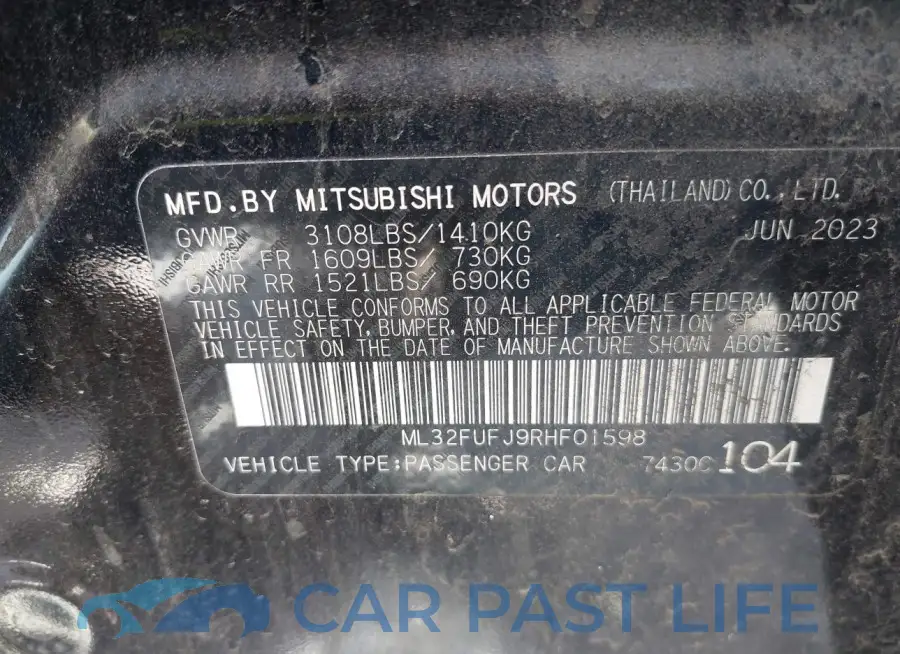 ML32FUFJ9RHF01598# 9