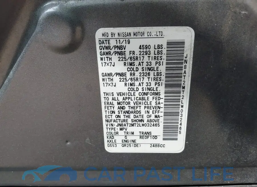 JN8AT2MT2LW032465# 9