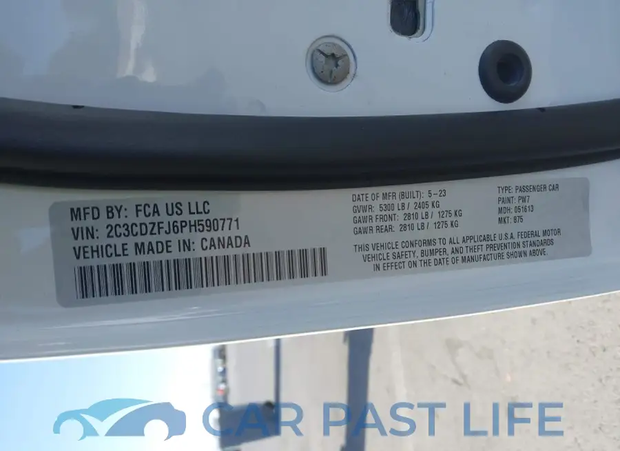 2C3CDZFJ6PH590771# 9