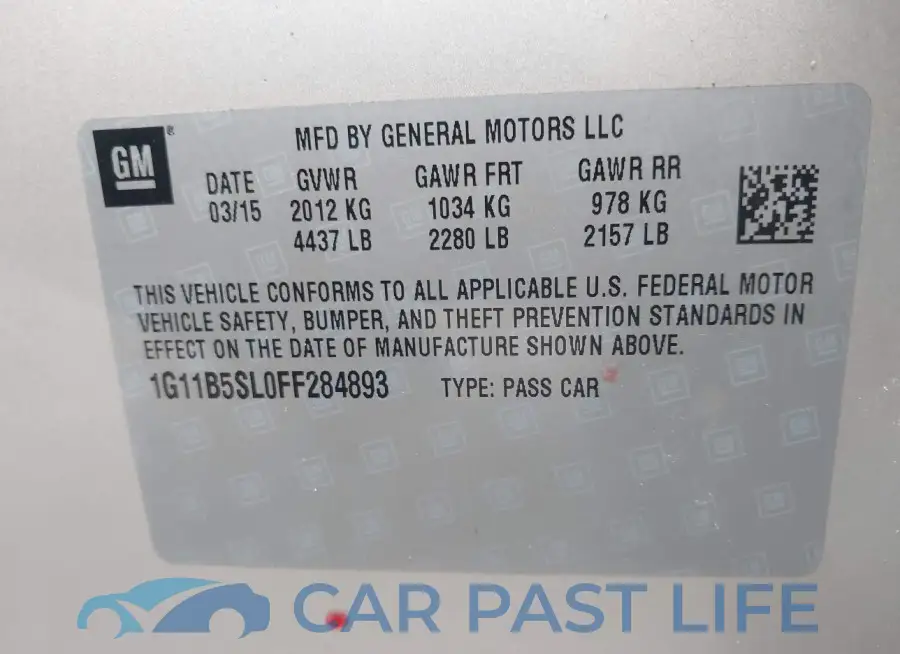 1G11B5SL0FF284893# 9