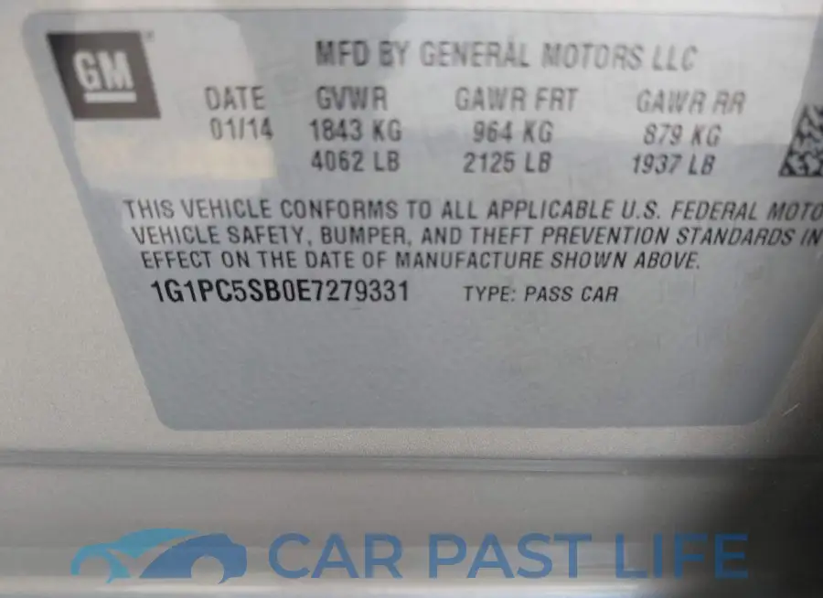 1G1PC5SB0E7279331# 9