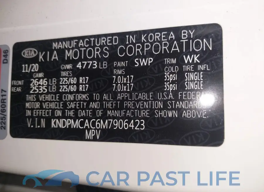KNDPMCAC6M7906423# 9