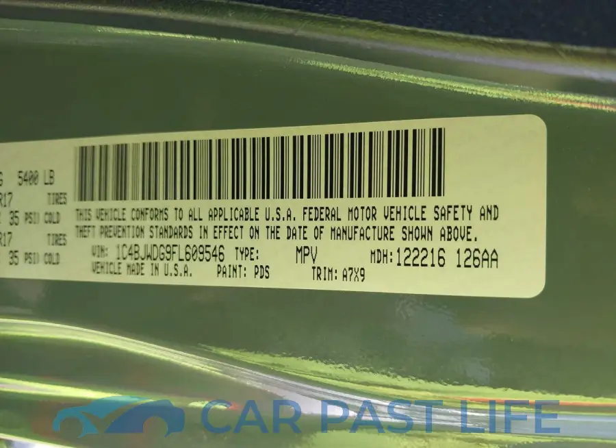 1C4BJWDG9FL609546# 9