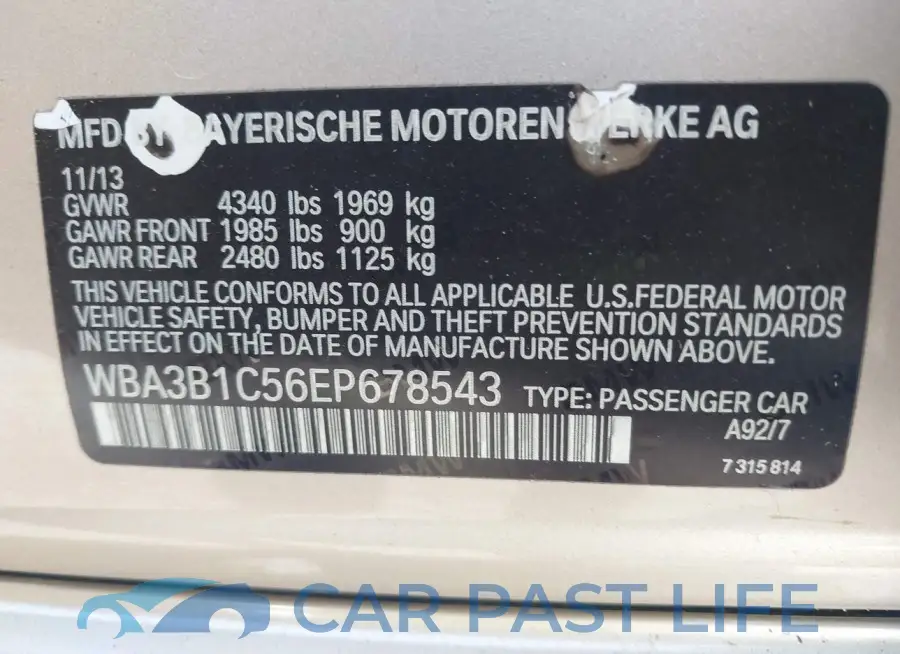 WBA3B1C56EP678543# 9