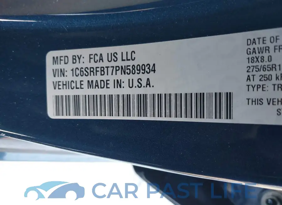 1C6SRFBT7PN589934# 9