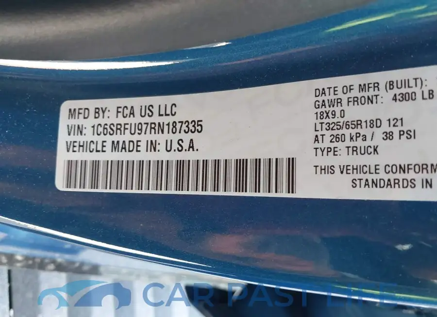 1C6SRFU97RN187335# 9