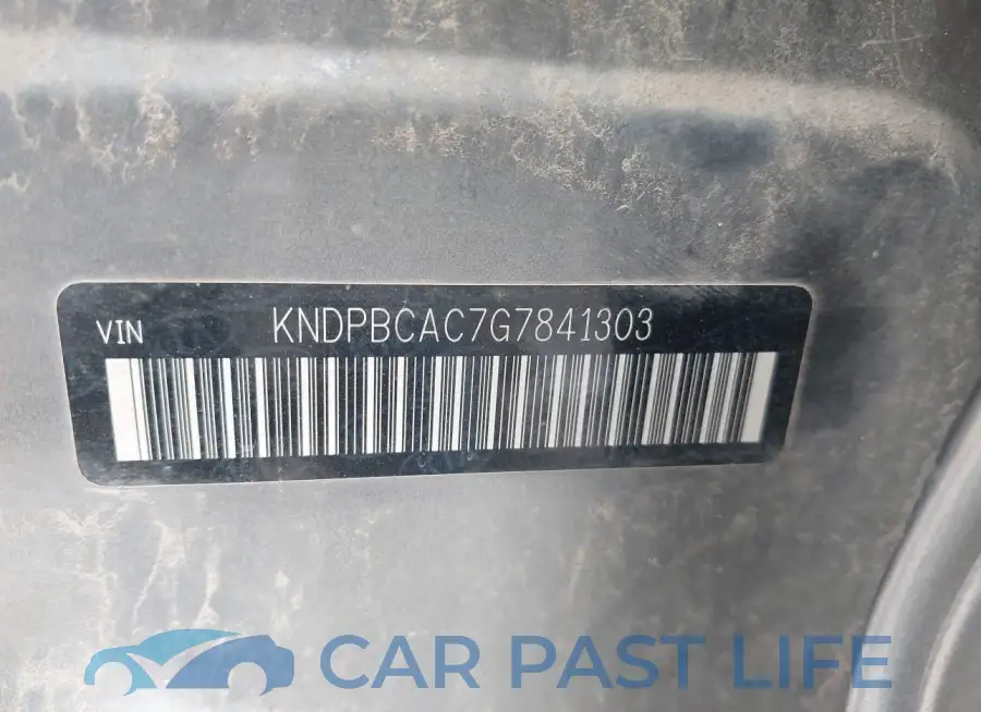 KNDPBCAC7G7841303# 9
