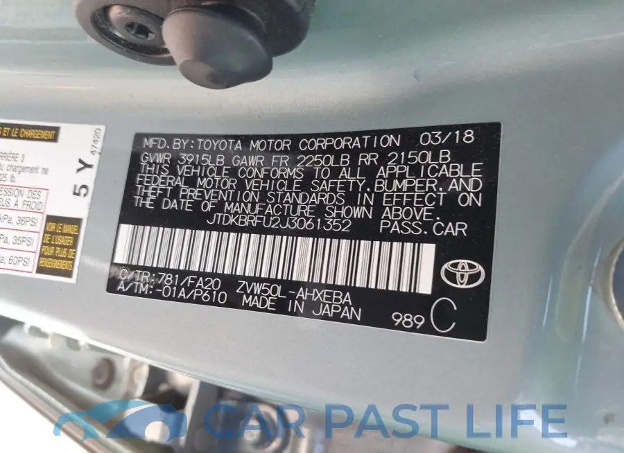JTDKBRFU2J3061352# 9