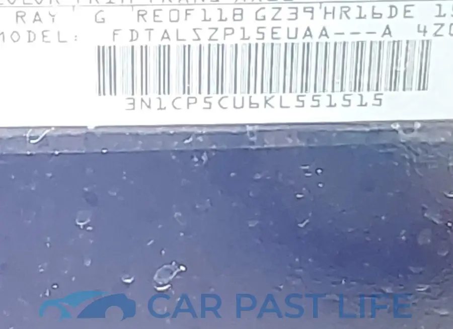 3N1CP5CU6KL551515# 9