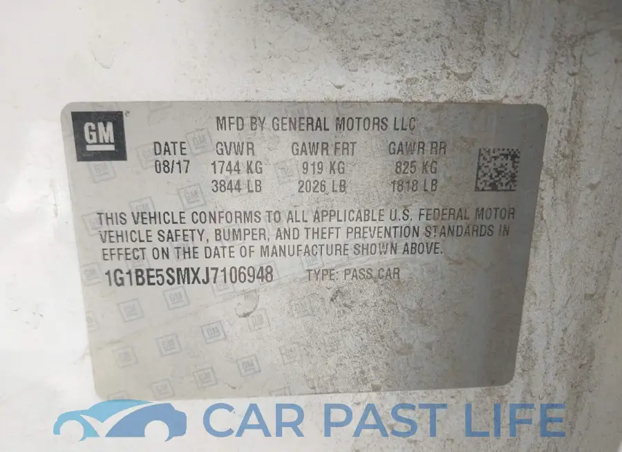 1G1BE5SMXJ7106948# 9