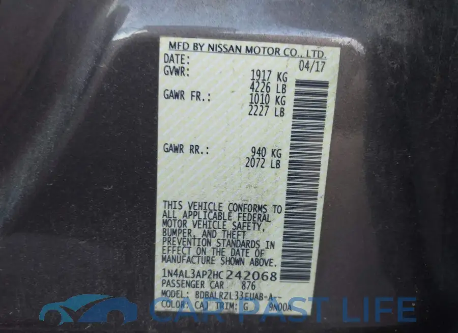 1N4AL3AP2HC242068# 9