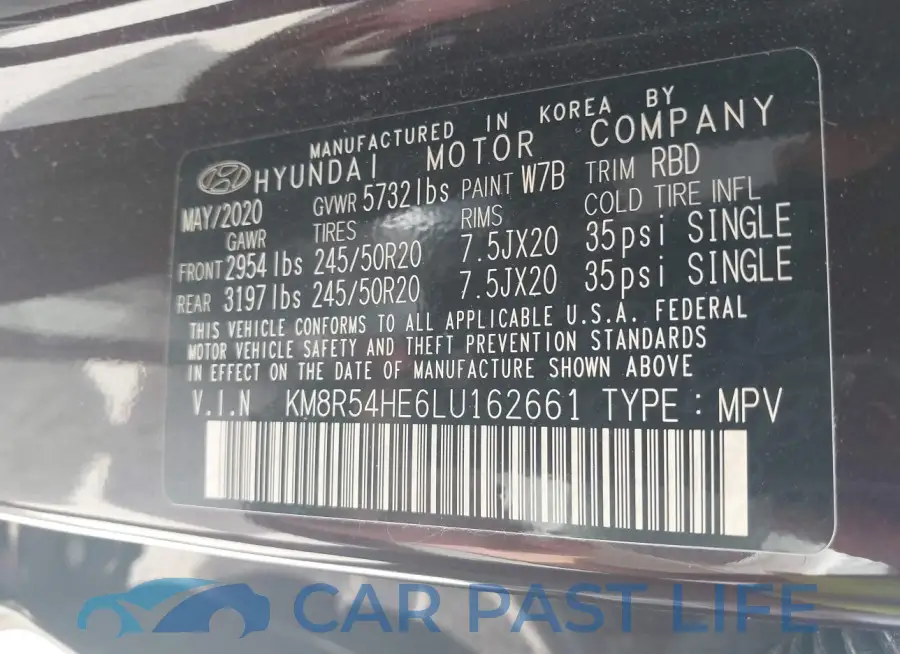KM8R54HE6LU162661# 9