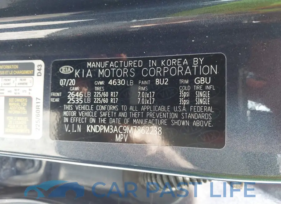 KNDPM3AC9M7862238# 9
