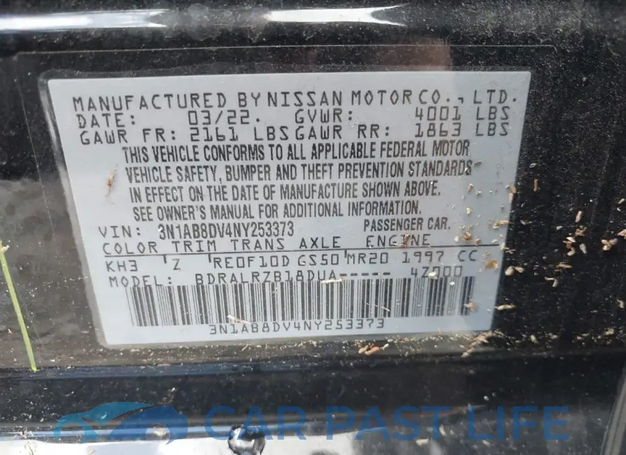 3N1AB8DV4NY253373# 9