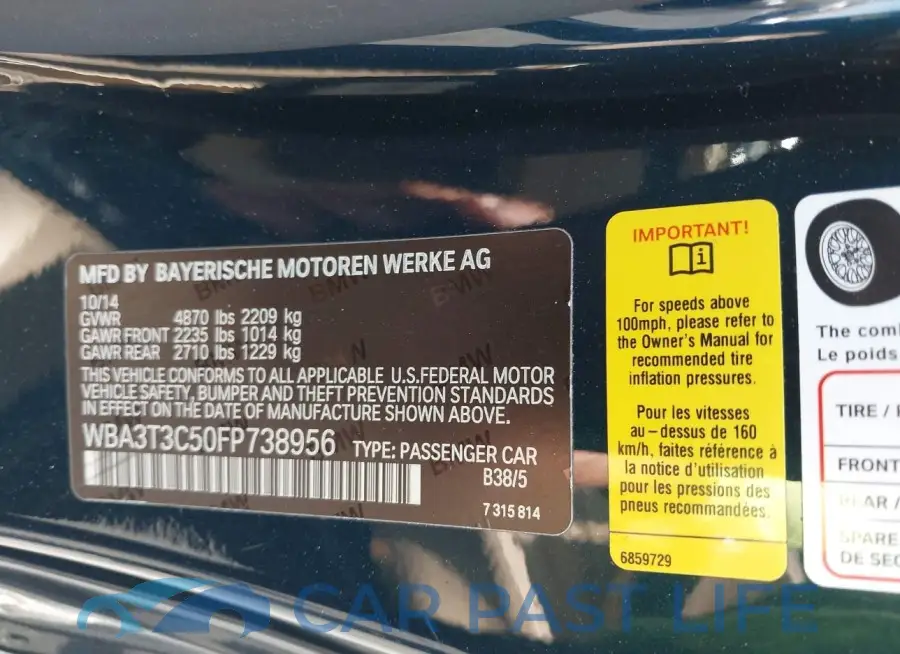 WBA3T3C50FP738956# 9