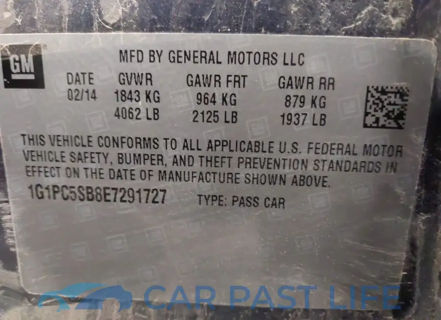 1G1PC5SB8E7291727# 9