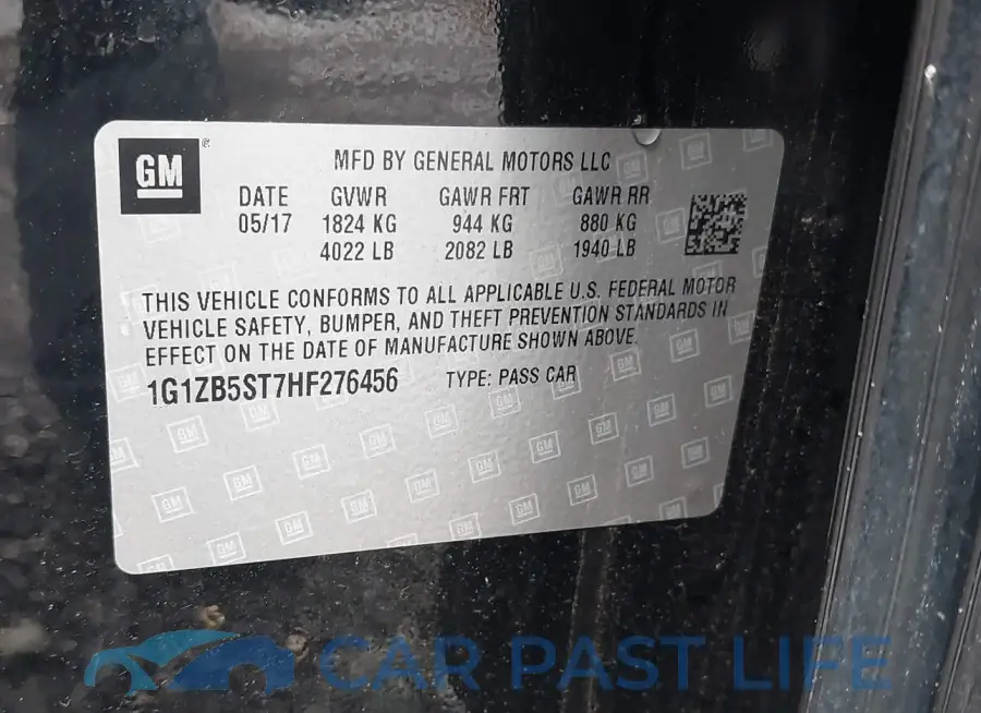 1G1ZB5ST7HF276456# 9