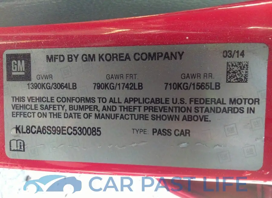 KL8CA6S99EC530085# 9