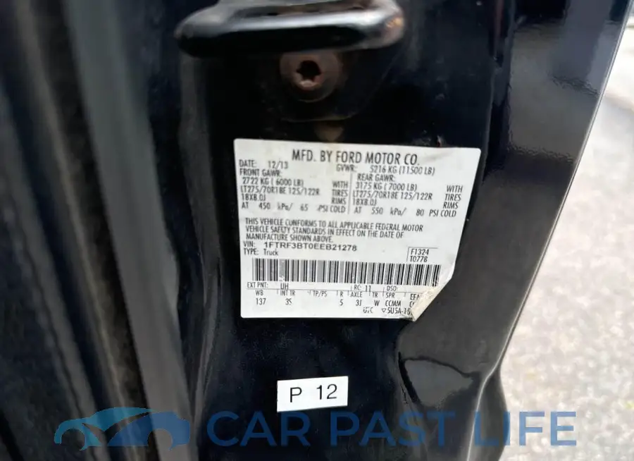 1FTRF3BT0EEB21278# 10