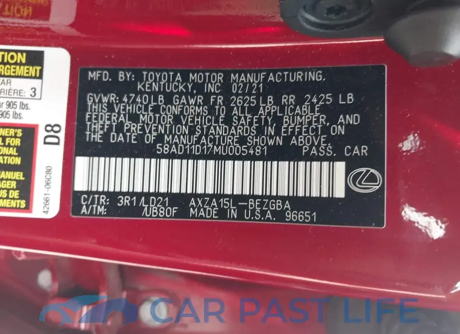 58AD11D17MU005481# 9