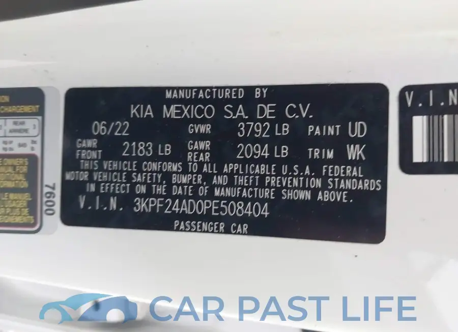3KPF24AD0PE508404# 9
