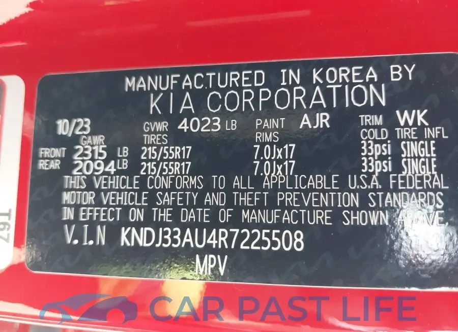 KNDJ33AU4R7225508# 9