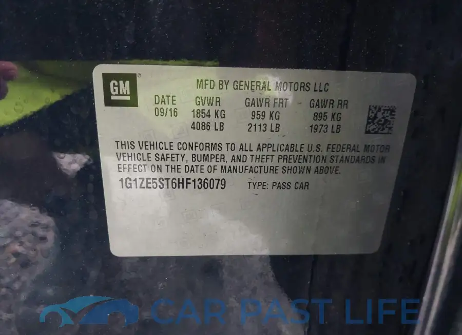1G1ZE5ST6HF136079# 9
