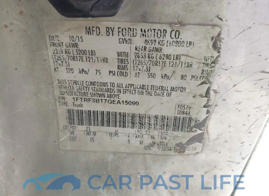 1FTRF3BT7GEA15090# 8