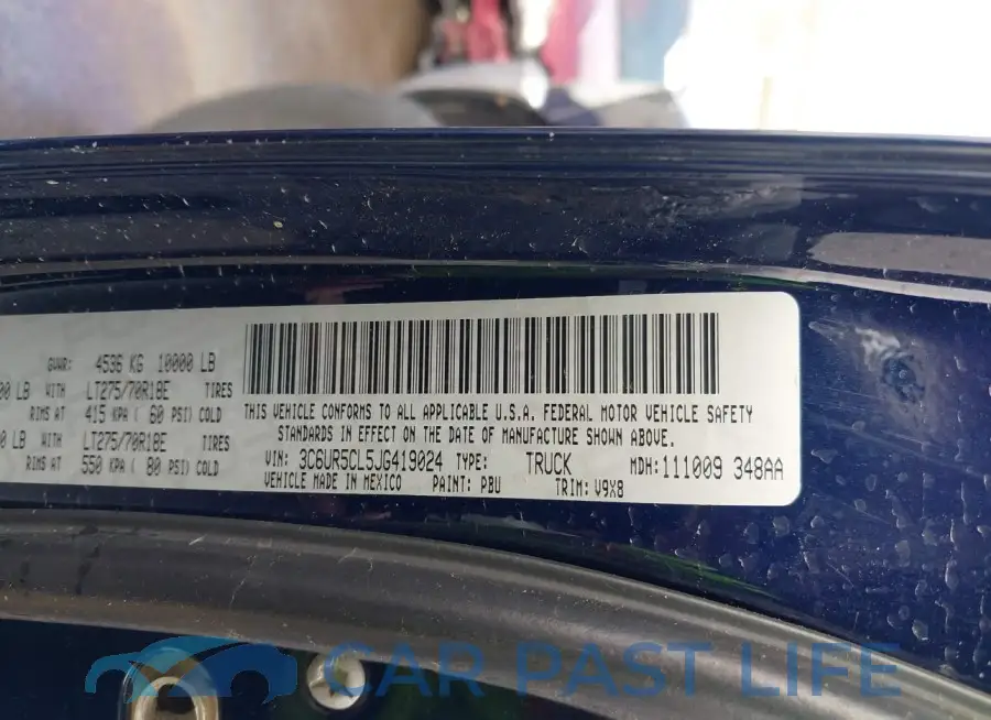 3C6UR5CL5JG419024# 9