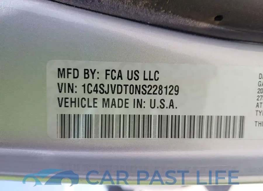1C4SJVDT0NS228129# 9