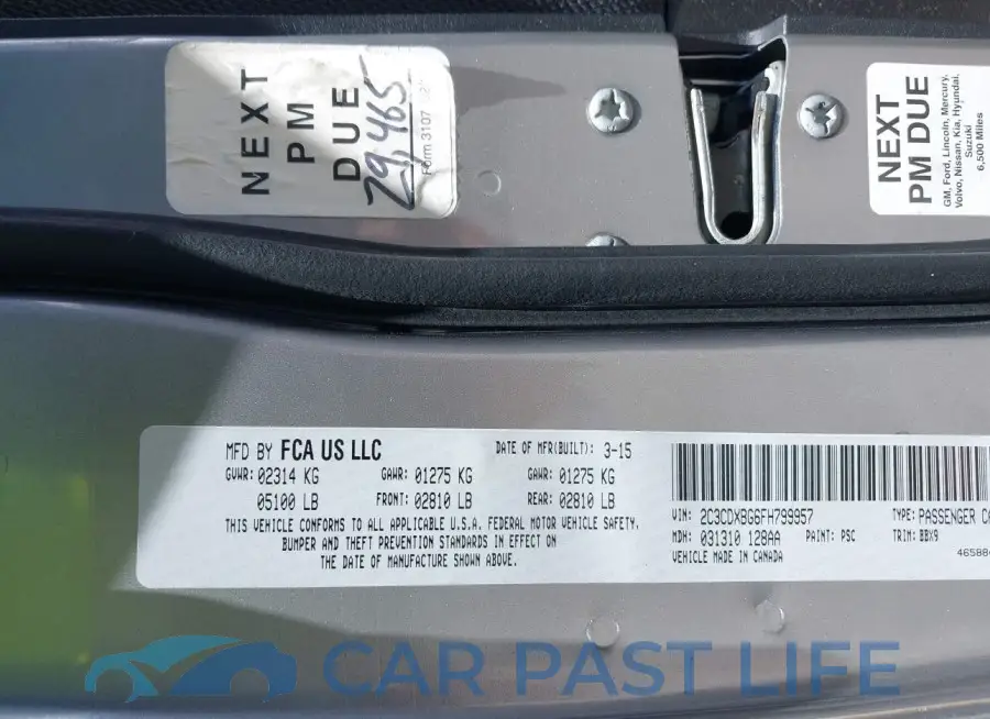 2C3CDXBG6FH799957# 9