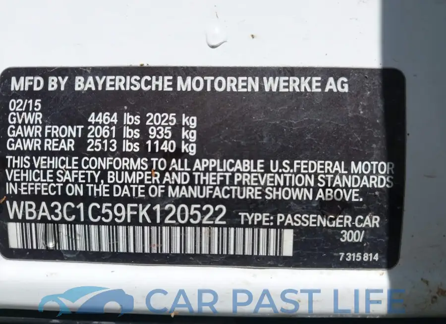 WBA3C1C59FK120522# 9