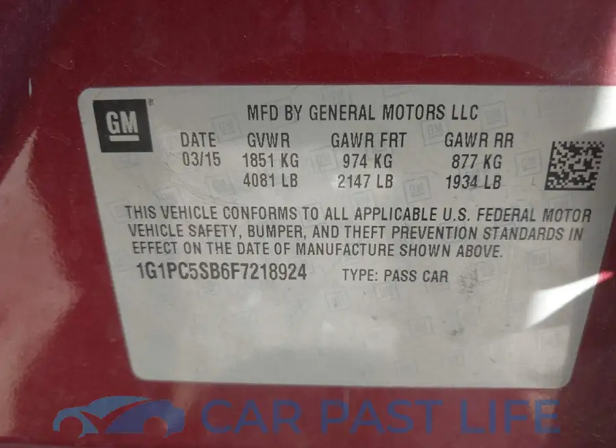1G1PC5SB6F7218924# 9