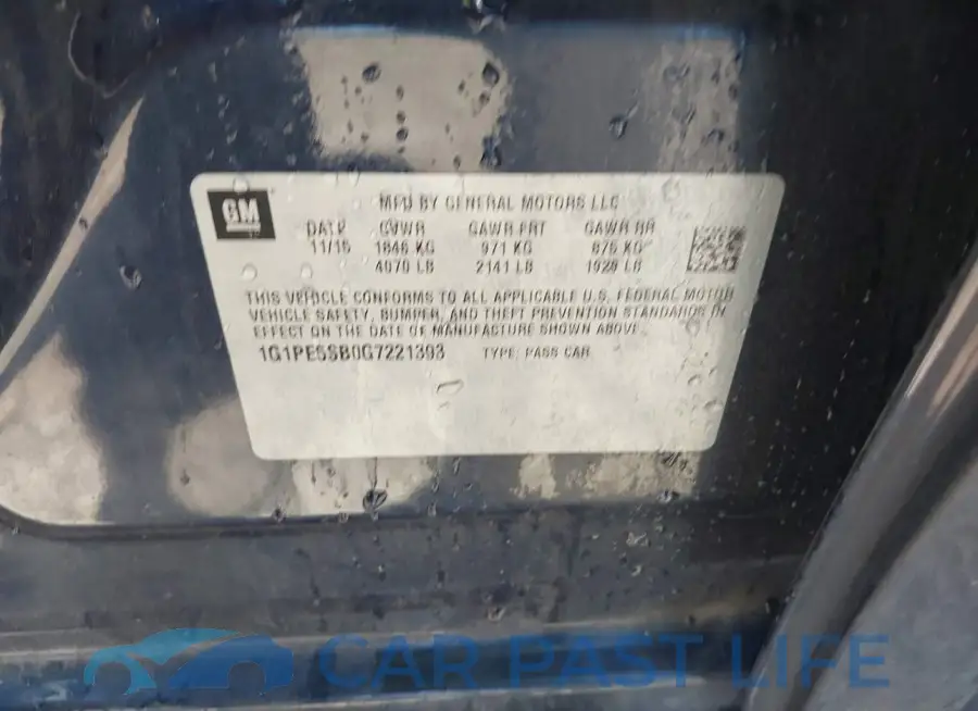 1G1PE5SB0G7221393# 9