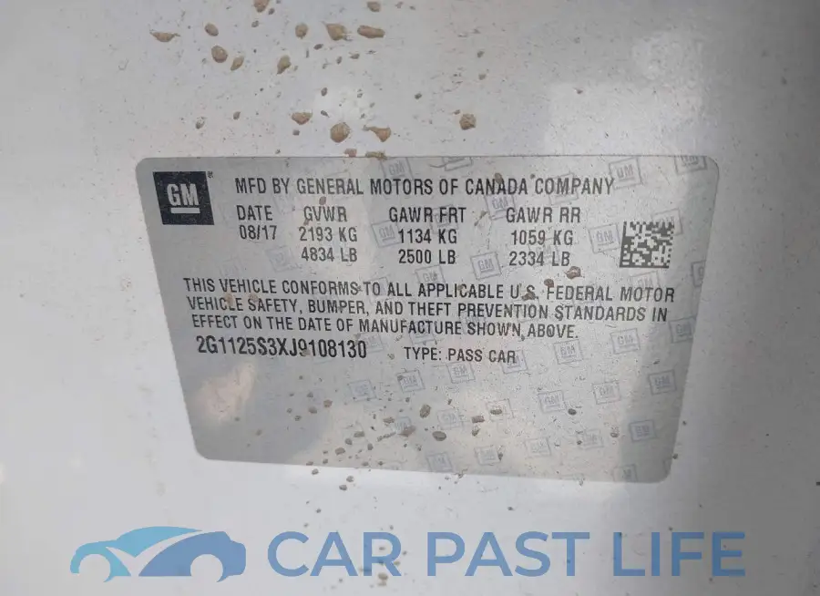 2G1125S3XJ9108130# 9