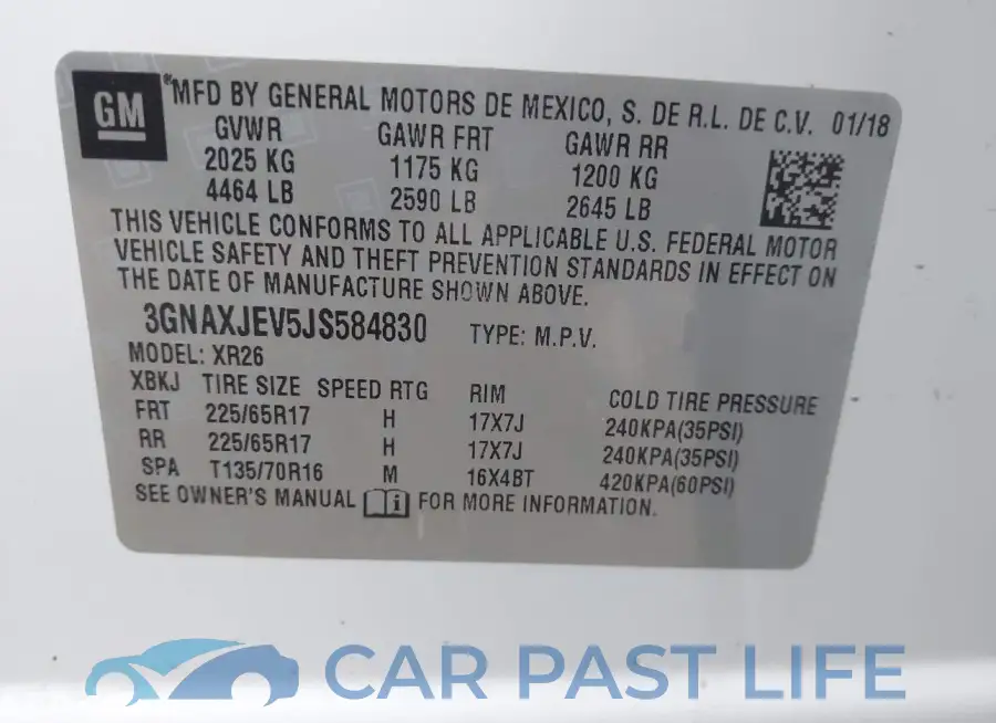 3GNAXJEV5JS584830# 9