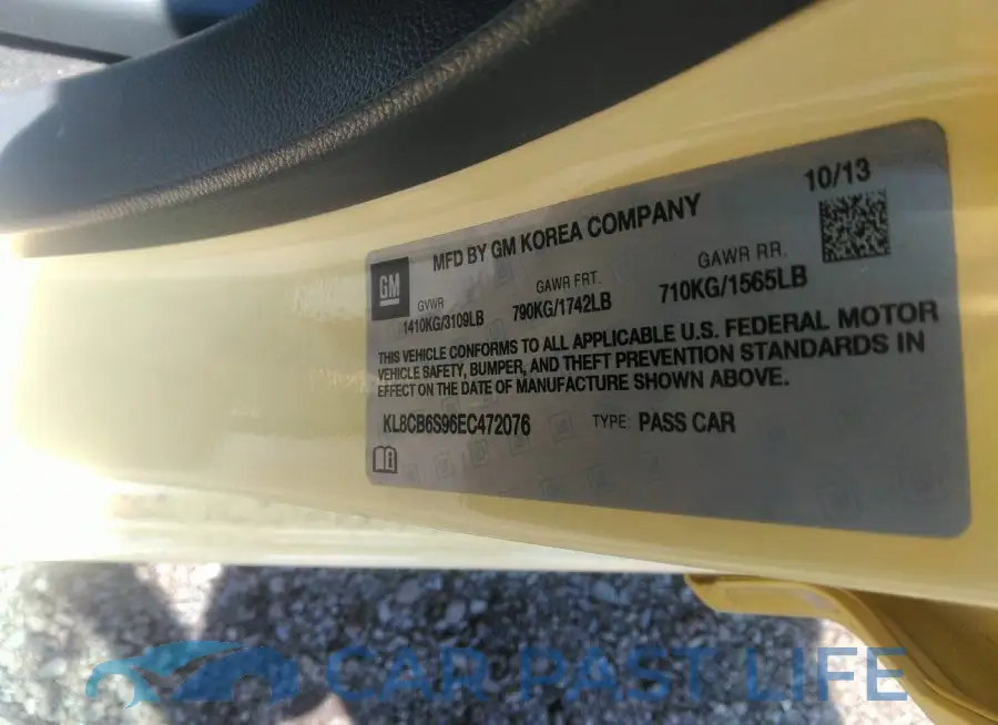 KL8CB6S96EC472076# 9