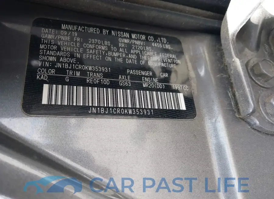 JN1BJ1CR0KW353931# 9