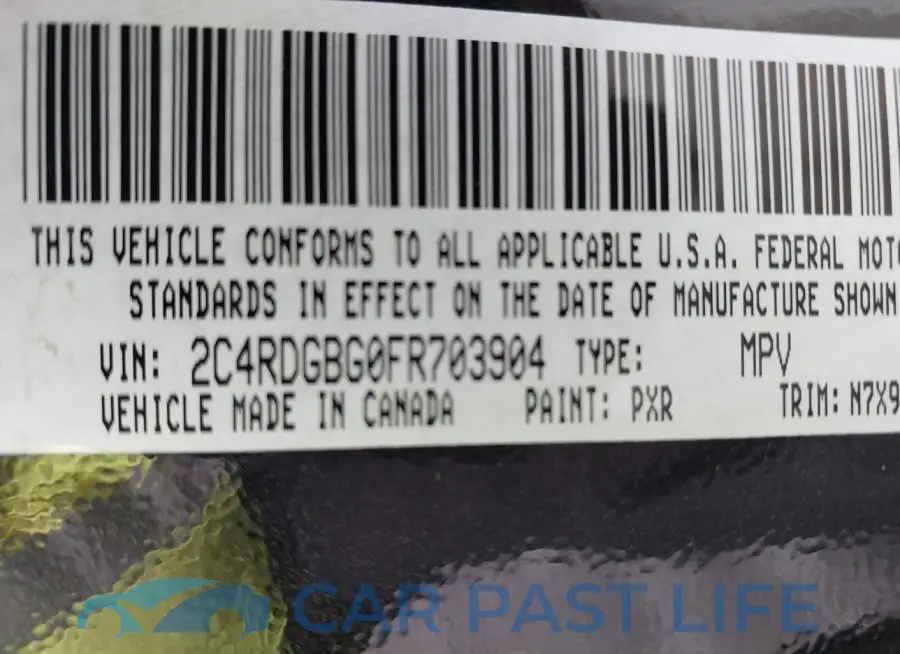 2C4RDGBG0FR703904# 9