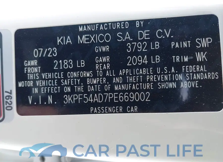 3KPF54AD7PE669002# 9