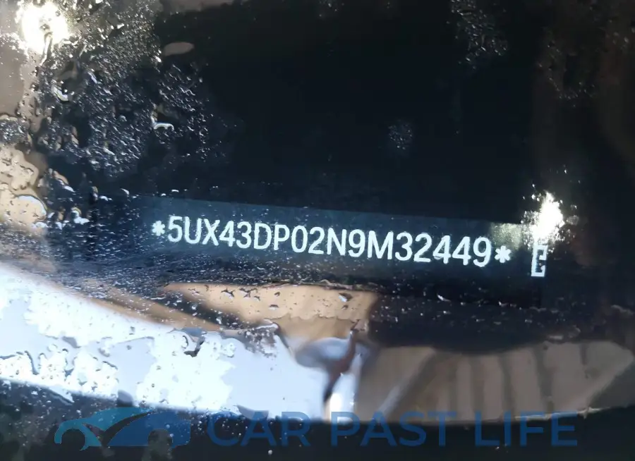 5UX43DP02N9M32449# 9