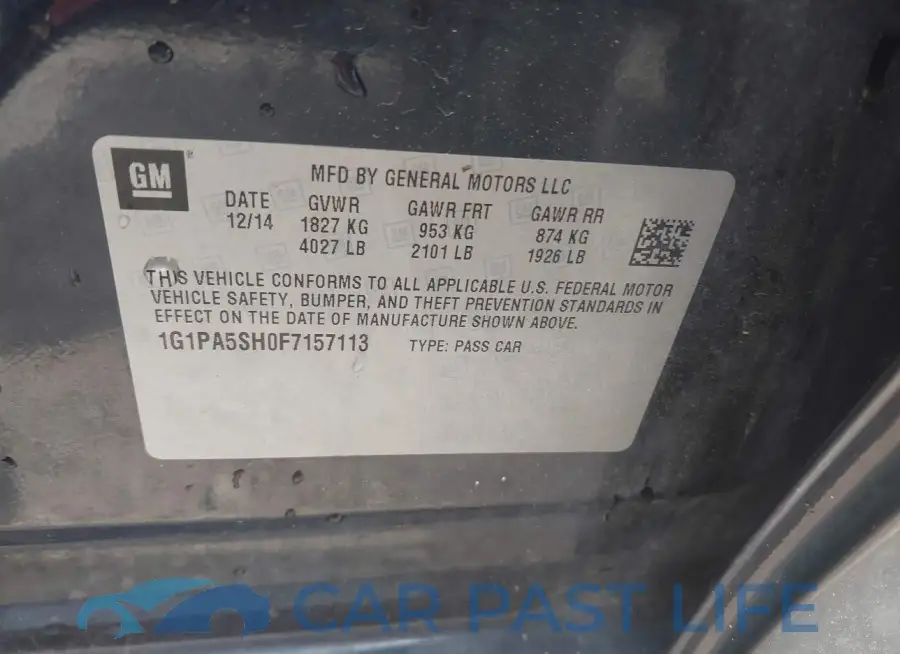 1G1PA5SH0F7157113# 9