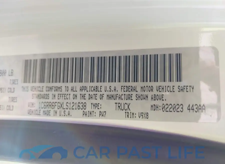 1C6RR6FGXLS121638# 9