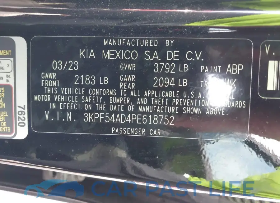 3KPF54AD4PE618752# 9