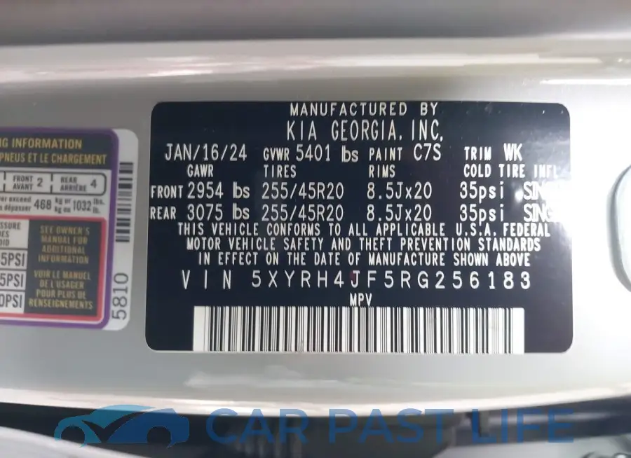 5XYRH4JF5RG256183# 9