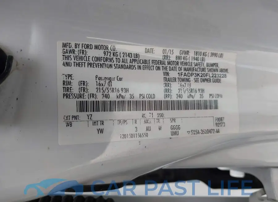 1FADP3K20FL223228# 9