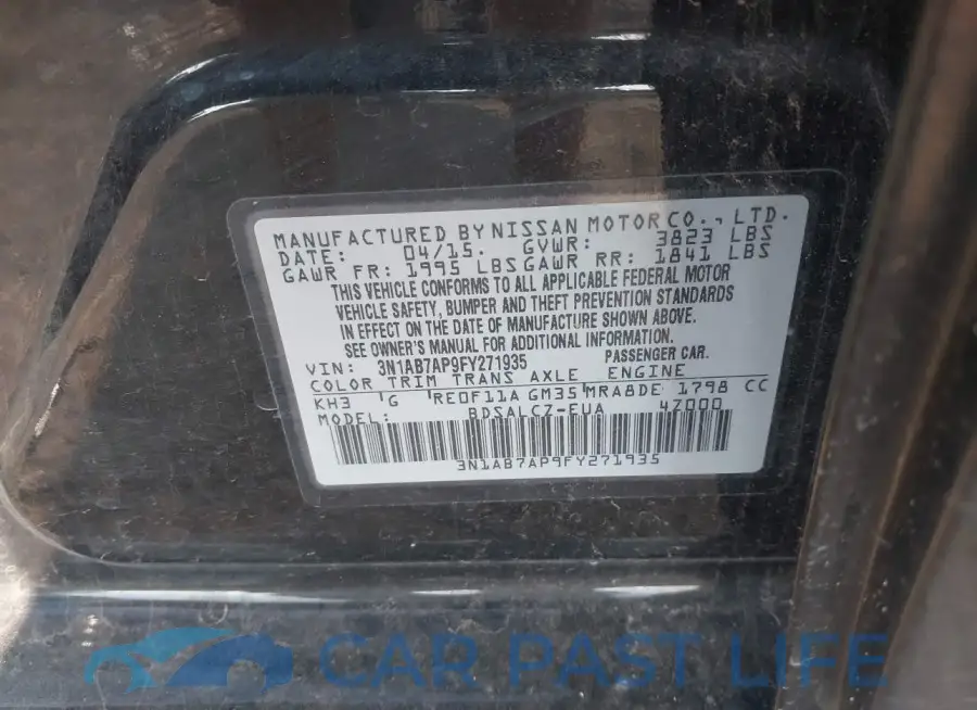 3N1AB7AP9FY271935# 9